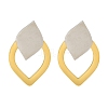 Ion Plating(IP) 304 Stainless Steel Teardrop Stud Earrings EJEW-C118-01B-1