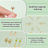 ARRICRAFT 120Pcs 3 Style 304 & 202 Stainless Steel & Brass Ball Post Stud Earring Findings Sets FIND-AR0003-85-4