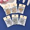 SHEGRACE Brass Micro Pave Clear Cubic Zirconia Spring Gate Rings XGRQ58246-760P-5