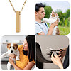 304 Stainless Steel Rectangle Pendant Urn Ashes Necklaces NJEW-WH0036-031G-7