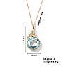 Cute and Stylish Phenix Glass Pendant Necklace ZV1349-5-1