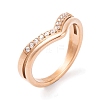 304 Stainless Steel Finger Ring for Women RJEW-C086-14-RG-1