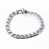 304 Stainless Steel Curb Chains Jewelry Sets SJEW-E328-08-5