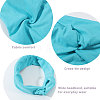 12Pcs 12 Colors Polyester Elastic Headbands AJEW-GL0003-36-4