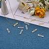 12Pcs 4 Style Brass Moon Phase Bar Links & Charms KK-SZ0005-45-3