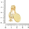 Brass Micro Pave Cubic Zirconia Pendants KK-Z151-07G-3