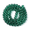Transparent Glass Bead Strands GLAA-R095-8mm-38-2