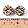 Printed Schima Wood Beads X-WOOD-N017-01D-3