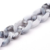 Opaque Acrylic Twisted Chain AJEW-JB00898-09-2