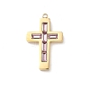 304 Stainless Steel Rhinestone Pendants STAS-L022-085G-07-1