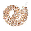 Electroplate Transparent Glass Beads Strands EGLA-B012-AB13-2