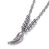 Non-Tarnish 304 Stainless Steel Pendant Necklaces NJEW-O113-04P-4