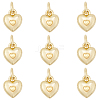 10Pcs Brass Pendants KK-BBC0022-99C-1