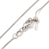 Brass Box Chain Necklaces for Women NJEW-G084-08P-2