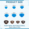 72Pcs 6 Styles 2 Colors Resin Doll Craft Nose DIY-GA0008-64-2