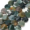 Natural Moss Agate Beads Strands G-NH0028-03-3