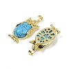 Synthetic Turquoise Pendant KK-F887-02G-12-2