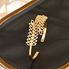 304 Stainless Steel Cuff Bangles for Women BJEW-B120-05G-01-1