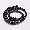 Natural Black Agate Bead Strands LS-G-G962-4mm-12-2