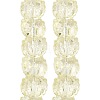 Electroplate Baking Paint Transparent Glass Beads Strands GL-CBA17FF-02E-2