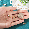 4Pcs 2 Styles Brass Micro Pave Cubic Zirconia & 2Pcs Stainless Steel Rhinestone Pendants Findings Kits FIND-TA0010-18-7