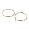 Ring 304 Stainless Steel Hoop Earrings for Women Men EJEW-B049-01G-G-2