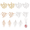 12Pcs 6 Styles Brass Pendants KK-AR0001-91-1