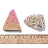 Electroplate Natural Quartz Crystal Triangle Display Decorations DJEW-B012-03A-3