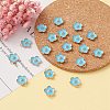 Light Gold Plated Alloy Enamel Pendants ENAM-YW0002-20C-6