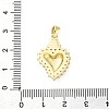 Brass Micro Pave Clear Cubic Zirconia Pendants KK-S510-31G-05-3