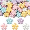 40Pcs 5 Colors Opaque Acrylic Beads OACR-FS0002-84-1