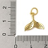 Rack Plating Brass Micro Pave Cubic Zirconia Charms KK-P279-24G-3