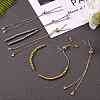 5Pcs 5 Styles Brass Chain Bracelet Making KK-SZ0001-56-4