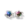 UV Plating Rainbow Iridescent Acrylic Beads OACR-H112-20B-2