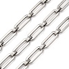 304 Stainless Steel Rectangle Link Chains CHS-S012-26P-B-1