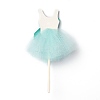 Paper Ballet Skirt Cake Insert Card Decoration DIY-H108-02-2