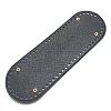 PU Leather Oval Long Bottom for Knitting Bag FIND-WH0032-01A-A-1