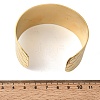 316L Surgical Stainless Steel Cuff Bangles BJEW-D454-01A-G-5