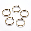 Tibetan Style Alloy Ring Frame Pendants for DIY Resin Pendants TIBEP-M019-01AB-NF-2