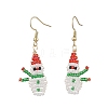 2 Pairs TOHO Round Seed Beads Dangle Earrings EJEW-MZ00566-3