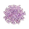 Luminous UV Plating Rainbow Iridescent Acrylic Beads OACR-F006-03D-4