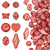 80Pcs 8 Styles Plating Acrylic Beads OACR-ME0001-10-1
