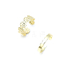 2Pcs Adjustable Retro Iron Flower Cuff Toe Ring Sets II7704-4