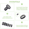 Unicraftale 12Pcs 6 Size Crystal Rhinestone Grooved Finger Rings Set RJEW-UN0002-72EB-5
