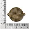 Tibetan Style Alloy Flat Round Cabochon Connector Settings X-TIBE-Q038-001G-AB-NR-3
