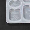 DIY Quote Couple Pendant Silicone Molds DIY-G079-10B-6