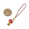 Handmade Printed Porcelain Beads Pendant Decorations HJEW-JM04047-3