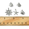 60Pcs 5 Styles Stainless Steel Charms STAS-FS0001-46-4