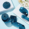 6M 3 Styles Double Sided Star Gold Stamping Flannelette Ribbons for Sewing Craft OCOR-GO0001-13B-4