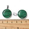 Synthetic Malachite Pendants G-B127-14P-01-3